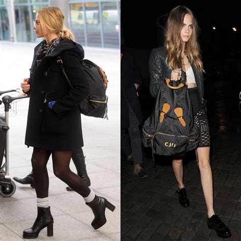 cara delevinge burberry bag|Cara Delevingne and the Monogrammed Burberry Backpack.